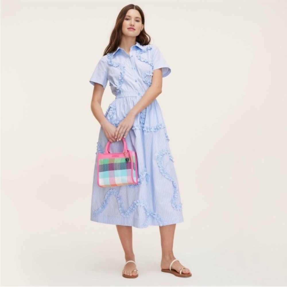 Kate Spade X Target -Blue and White Striped Midi Dress